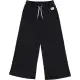 Pantaloni evazați negri din bumbac organic