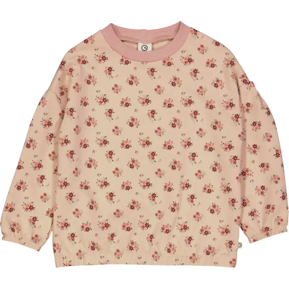 Bluză Dahlia grosuță cu flori din bumbac organic