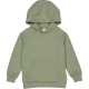 Hoodie grosuț verde, din bumbac organic