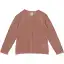 Cardigan delicat, tricotat, roz din bumbac organic