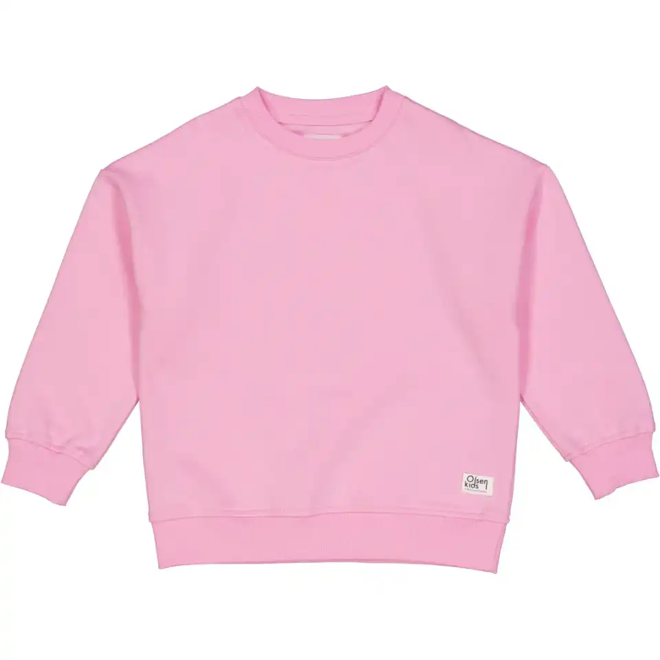 Bluza grosuță, roz, „Believe” din bumbac organic
