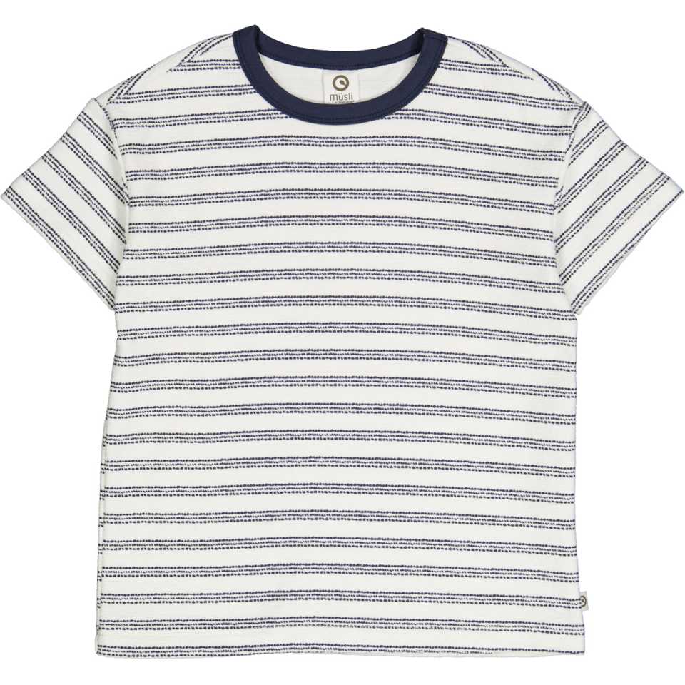 Tricou cu mânecă scurtă și dungi
