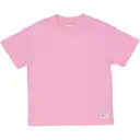 Tricou roz cu buzunar din bumbac organic