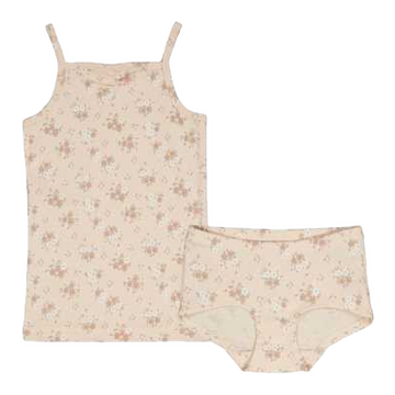 Set format din maiou și chilot hipster cu imprimeu floral