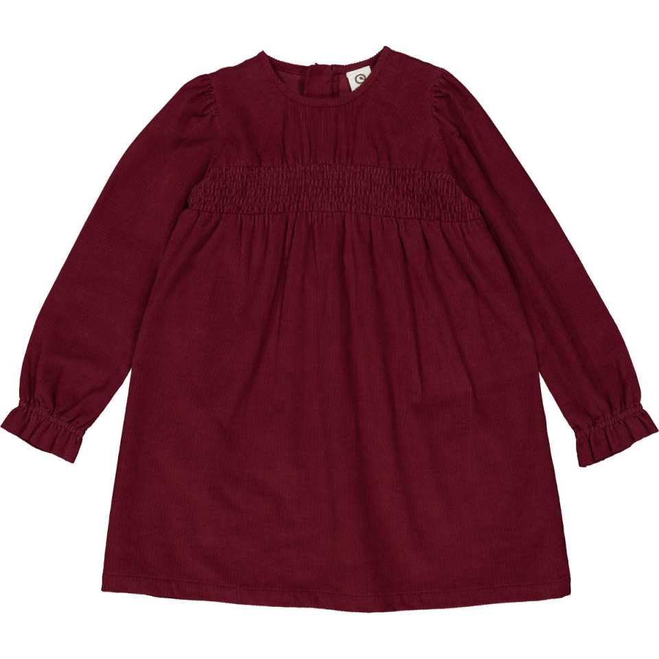 Rochie din catifea reiată cu mânecă lungă Cabernet