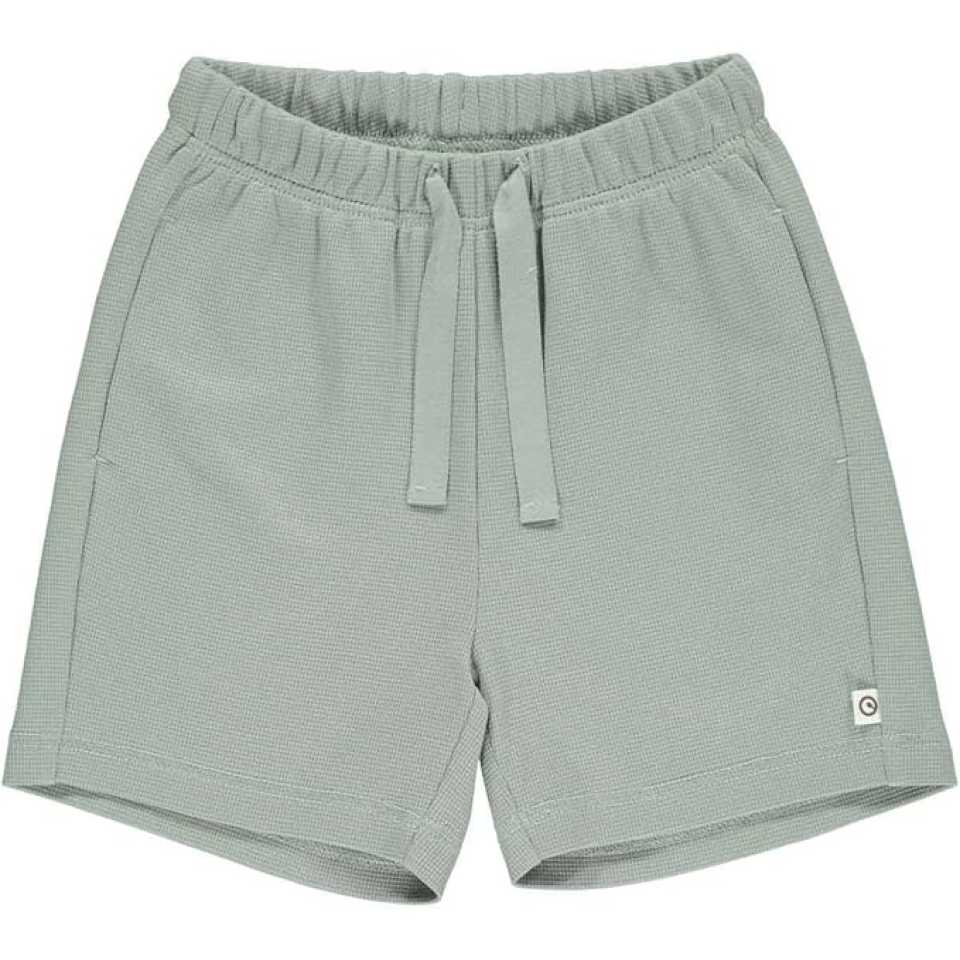 Pantaloni scurți Waffle, verde deschis
