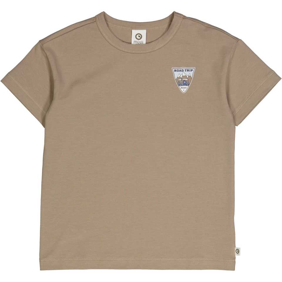 Tricou maro cu imprimeu Road Trip