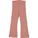 Pantaloni rib evazați roz