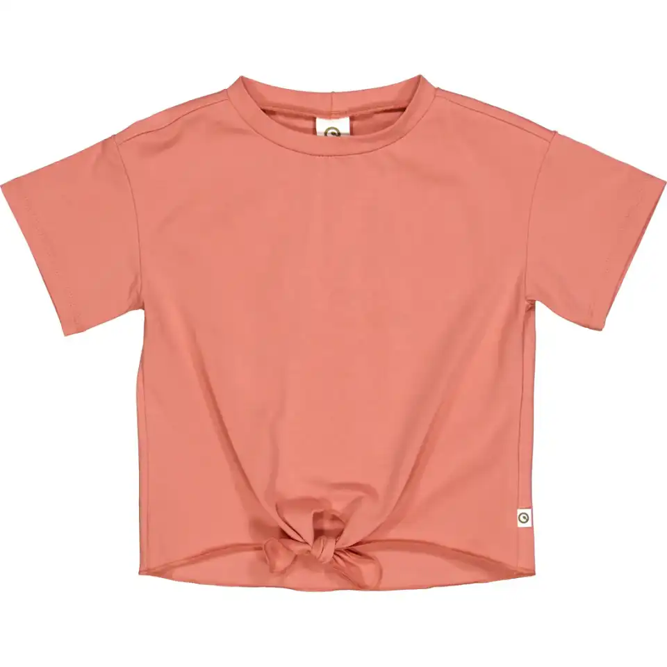 Tricou Cozy Me cu mânecă scurtă și nod