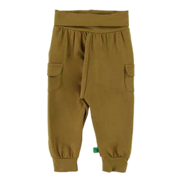 Pantaloni Alfa olive cu buzunare laterale