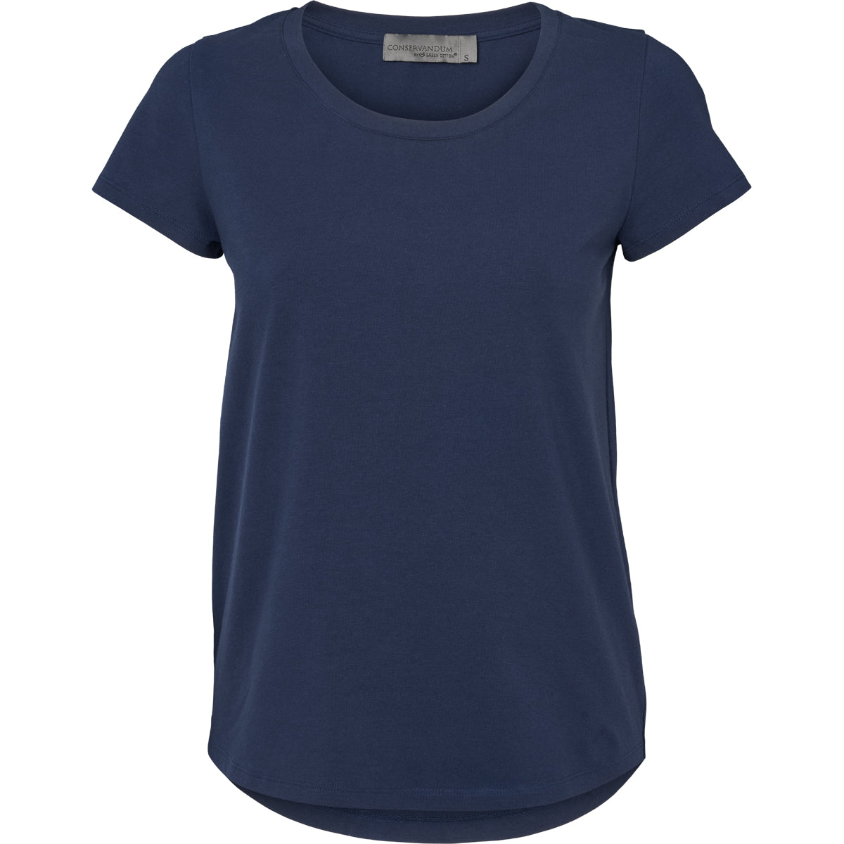 Tricou box fit din bumbac organic, bleumarin