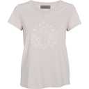 Tricou Just Me cu print, roz lila