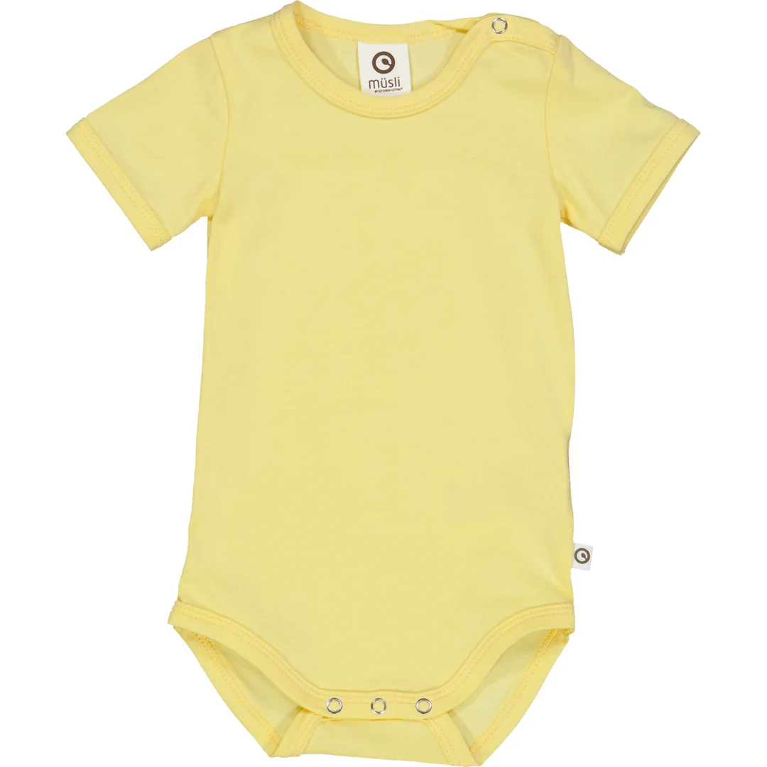 Body Cozy Me cu mânecă scurtă, galben
