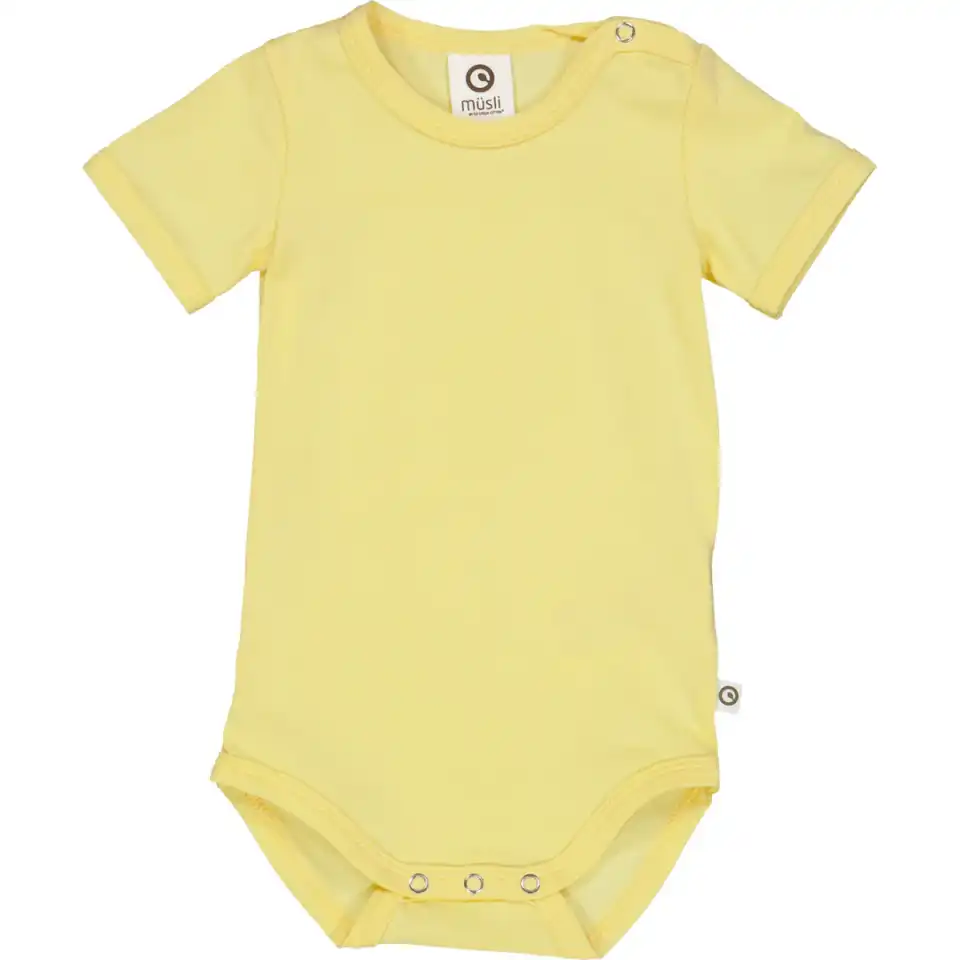 Body Cozy Me cu mânecă scurtă, galben