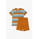 Set loungewear vară în dungi