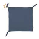 Mini păturică-jucărie de dentiție cu lemn indigo