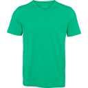 Tricou bărbați slim fit, cu decolteu în V, verde intens