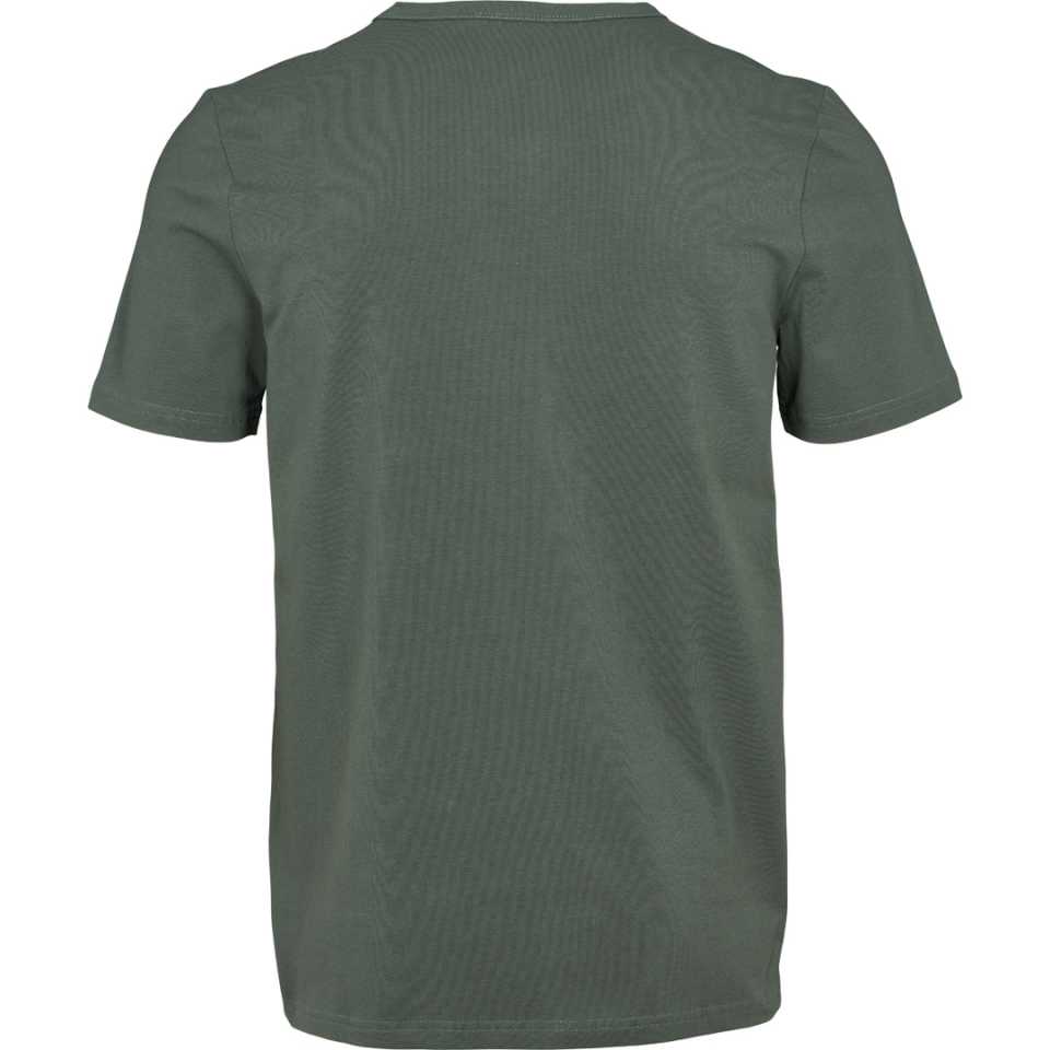 Tricou bărbați slim fit, cu decolteu în V, verde închis