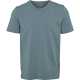 Tricou bărbați slim fit, cu decolteu în V, gri albăstrui