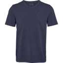 Tricou bărbați slim fit, cu decolteu în V, bleumarin