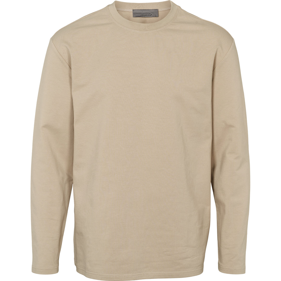 Bluză bărbați cu croială lejeră, bej