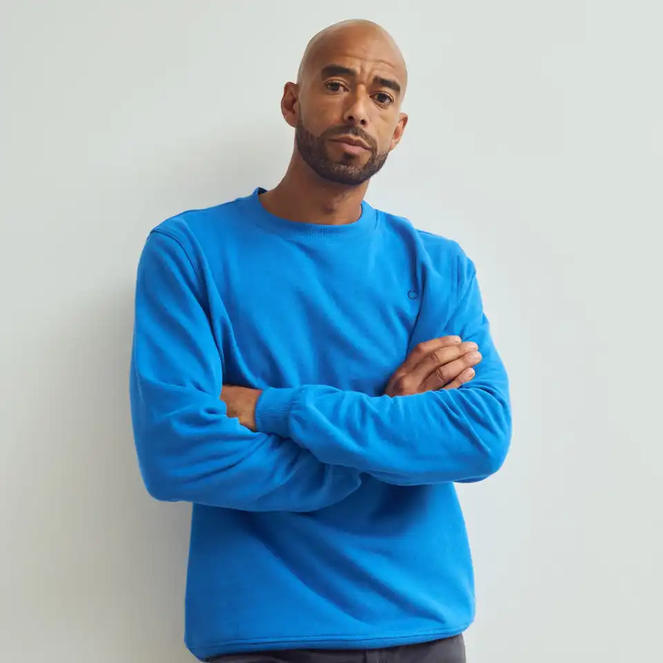 Bluză tip sweatshirt bărbați, albastru intens