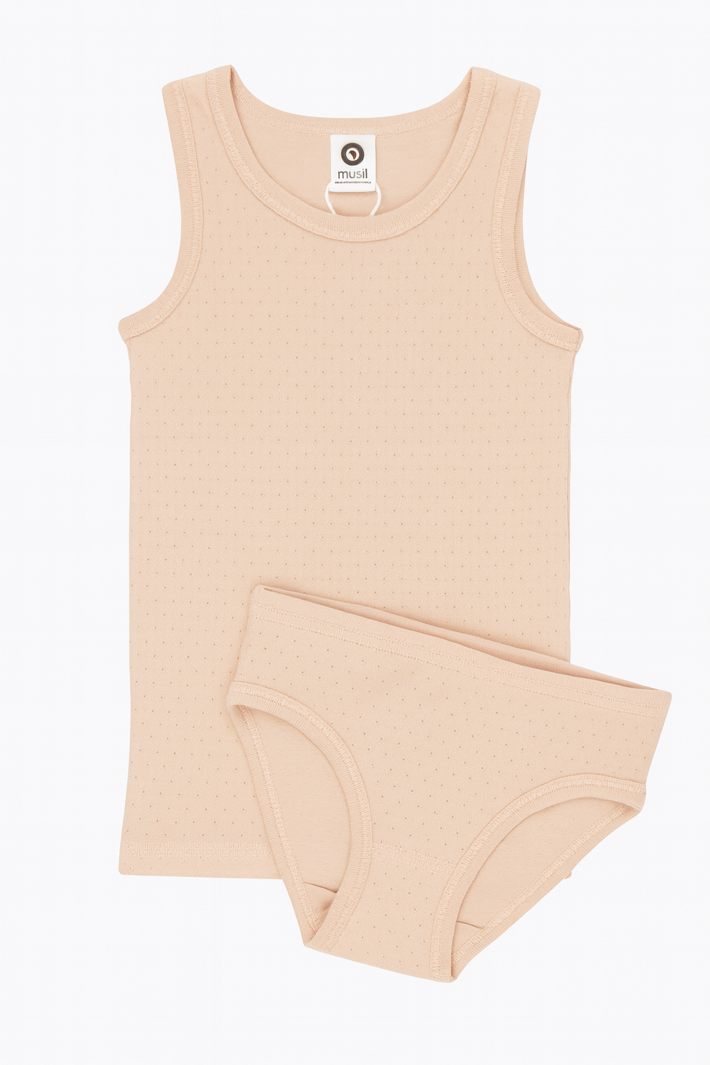 Set lenjerie fete pointelle spa rose