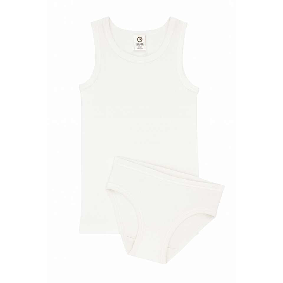 Set lenjerie fete pointelle crem