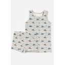 Set maieu și boxeri băieți cu imprimeu submarine