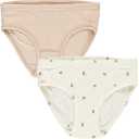 Set 2 chiloței fete roz pal din bumbac organic