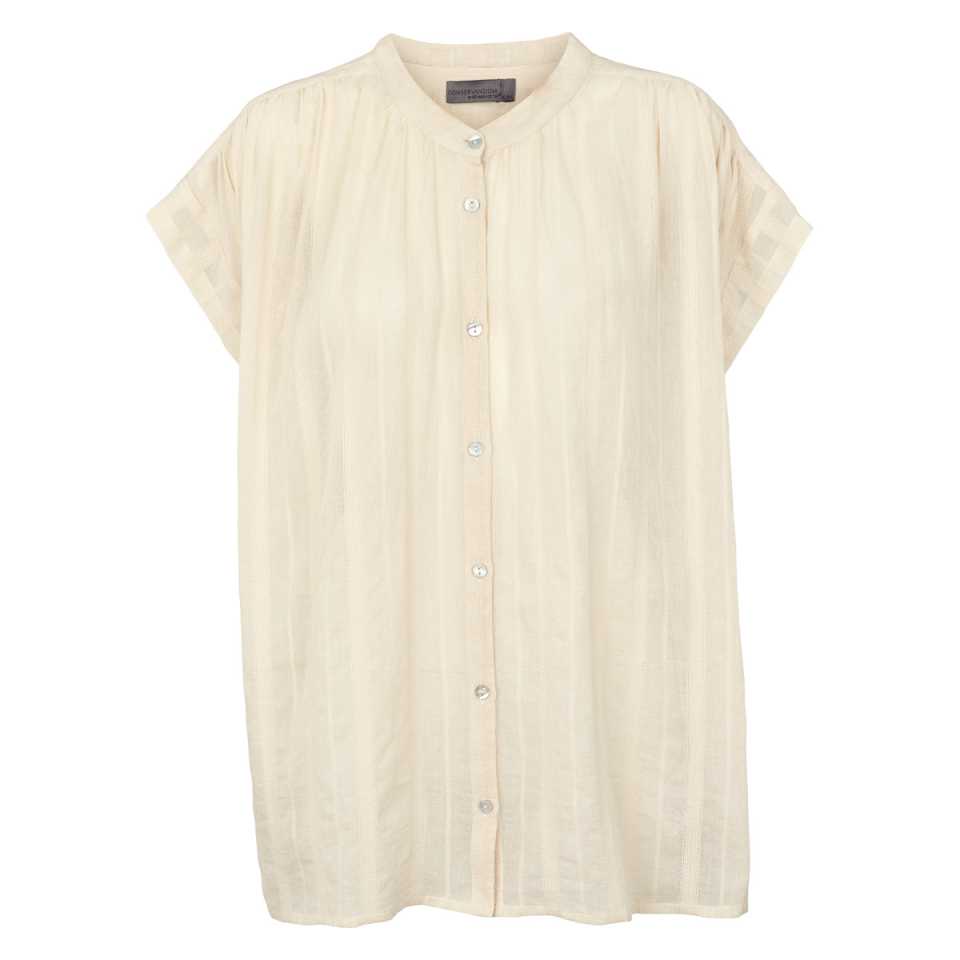 Cămașă Dobby din bumbac organic, crem