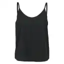 Maieu negru cu bretele din poplin