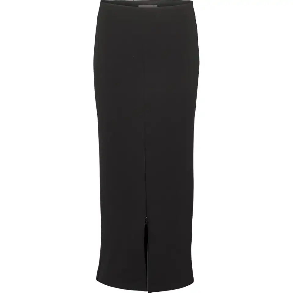 Fustă creion neagră cu fermoar