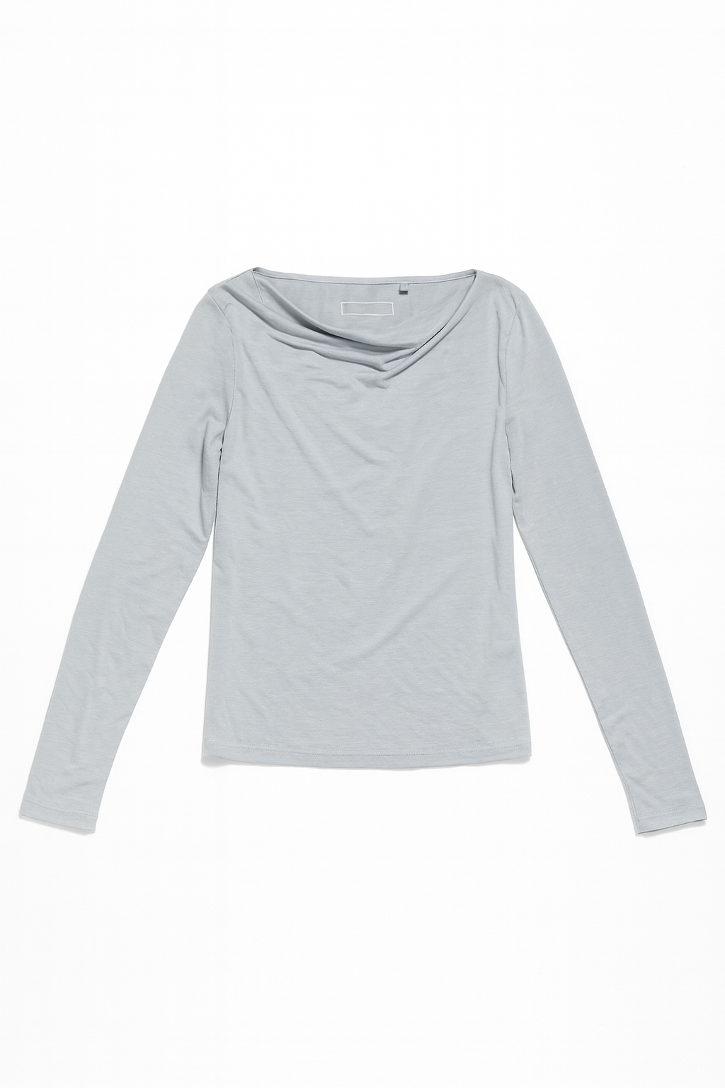 Bluză gri deschis cu drapaj pentru femei