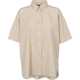 Cămașă bej deschis din poplin cu mânecă scurtă