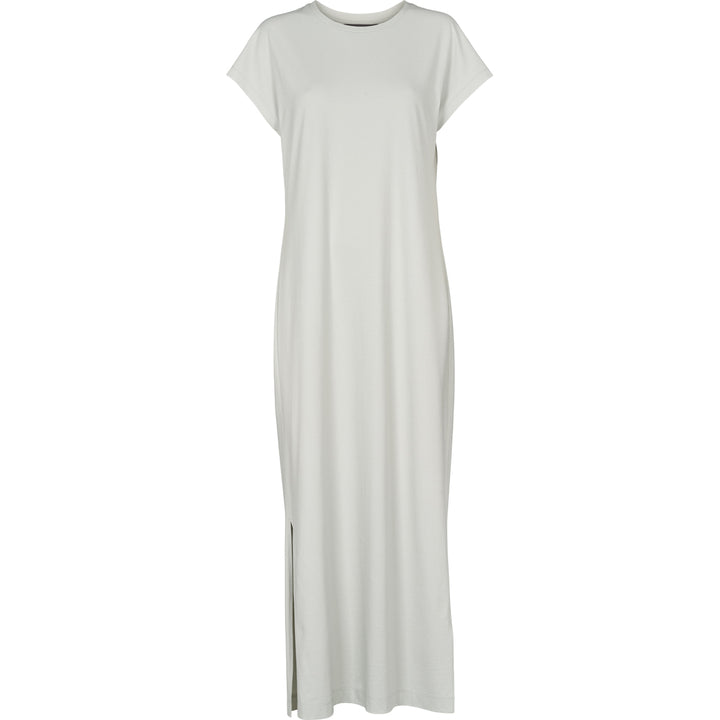 Rochie lungă lejeră din bumbac organic cu mânecă scurtă