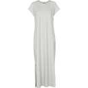 Rochie lungă lejeră din bumbac organic cu mânecă scurtă