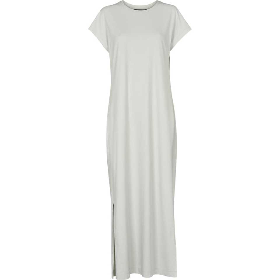 Rochie lungă lejeră din bumbac organic cu mânecă scurtă