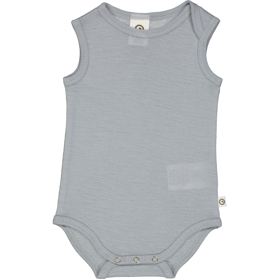 Body fără mâneci din lână merinos – jasmin blue