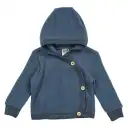 Jachetă fleece lână merinos bebe – Indigo