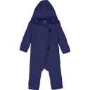 Salopetă bleumarin, fleece lână merinos