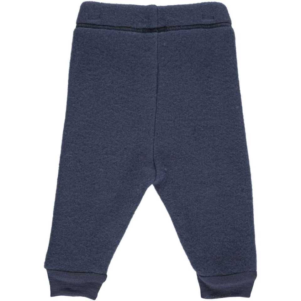 Pantaloni fleece bleumarin, din lână merinos