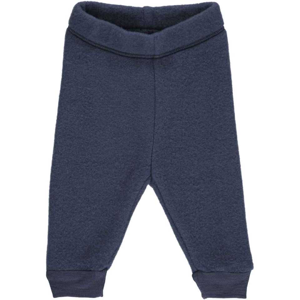 Pantaloni fleece bleumarin, din lână merinos