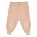 Pantaloni fleece din lână merinos roz cu genunghi întăriți