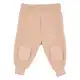 Pantaloni fleece din lână merinos roz cu genunghi întăriți