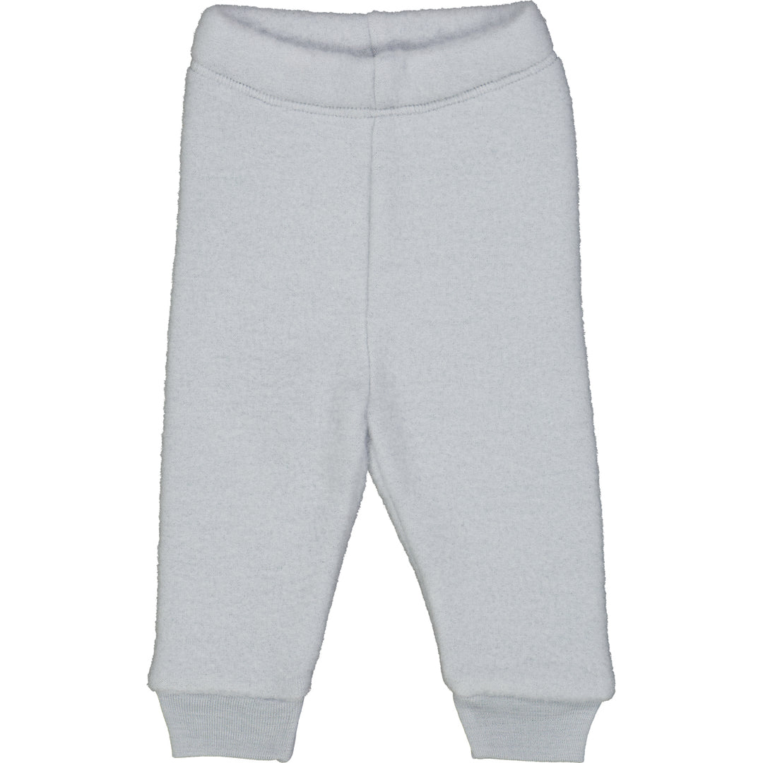 Pantaloni fleece din lână merinos – jasmin blue
