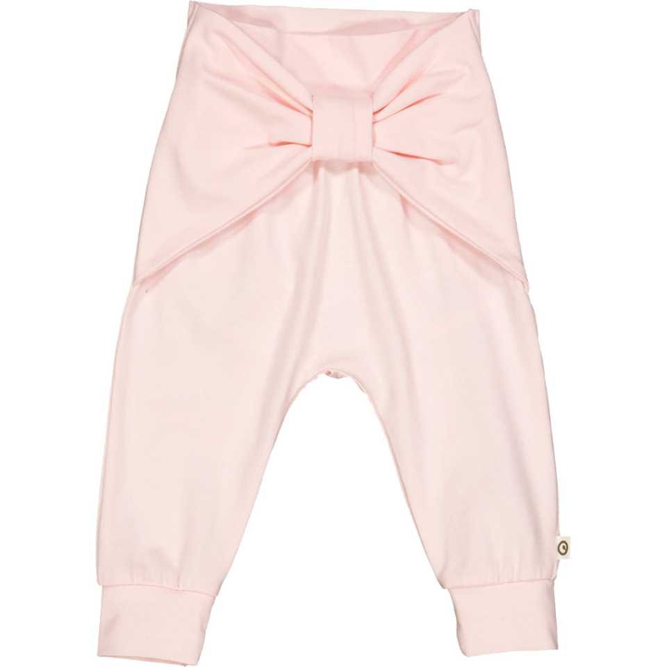 Pantaloni roz deschis cu fundiță