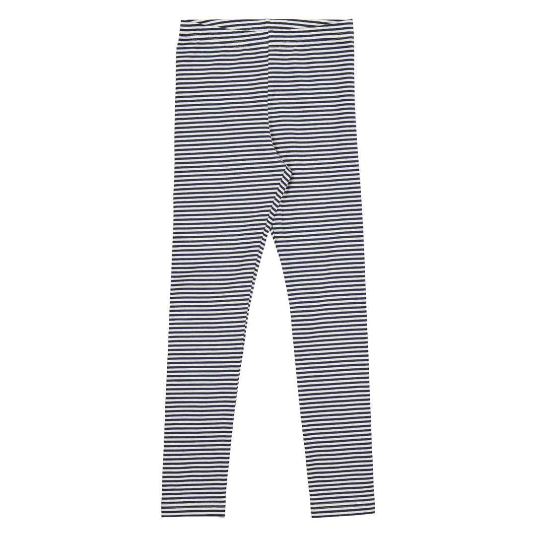 Colanți cu dungi din bumbac organic