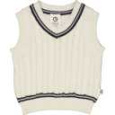 Vestă tricotată crem