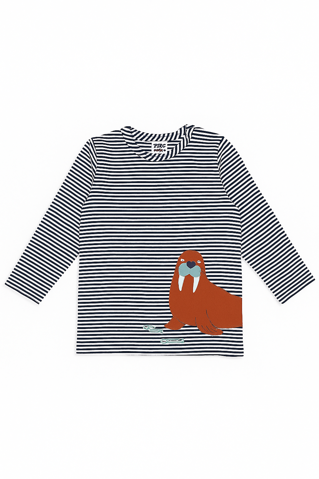 Bluză din bumbac organic, cu imprimeu morsă